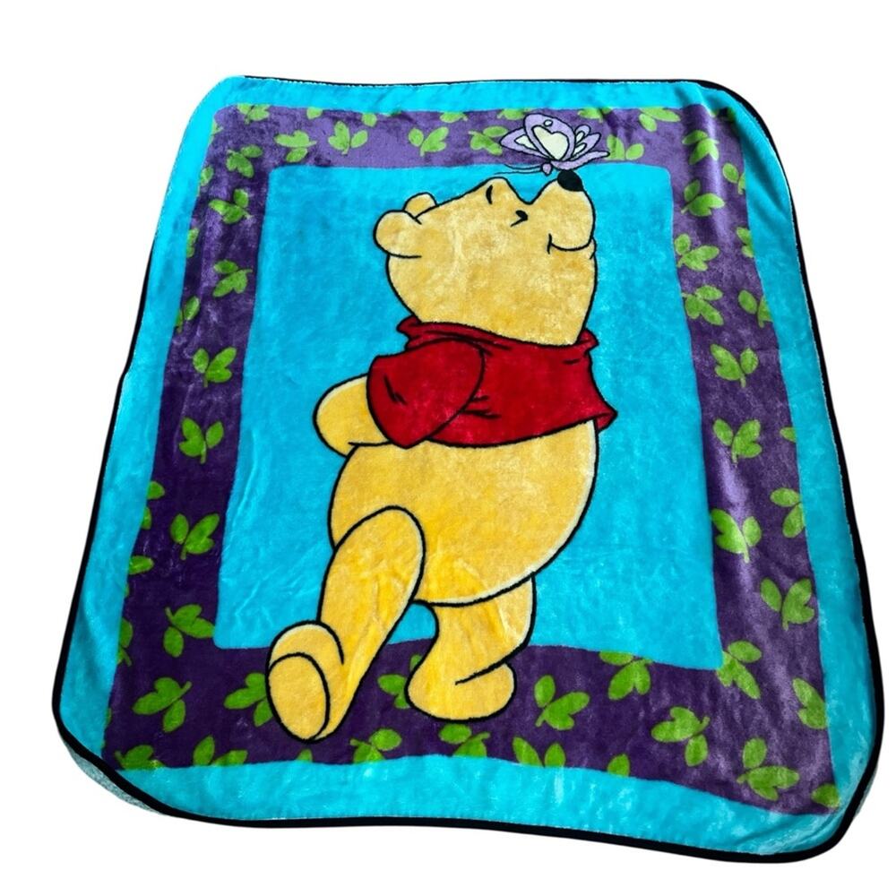 Disney Winnie the Pooh Blanket - Red, Yellow, and Blue